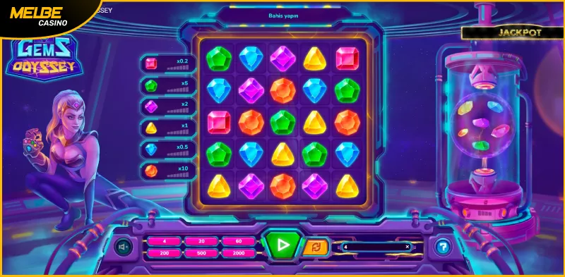 Gems Odyssey slot oyunu ekranı